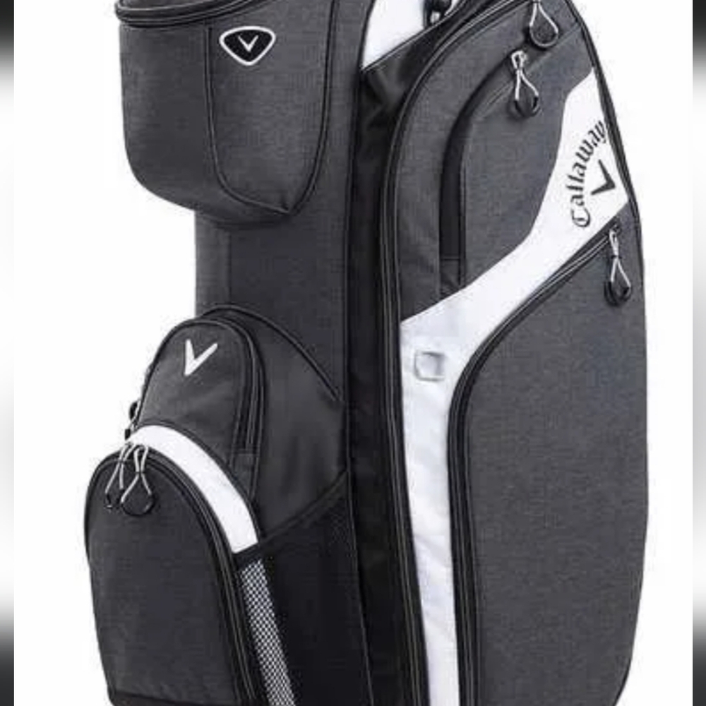 Callaway Premium Cart Bag 14-Way Top 8x Zippered Pockets Golf Cart Bag